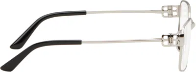 Balenciaga Silver Mercury Metal Glasses In 002 Silver