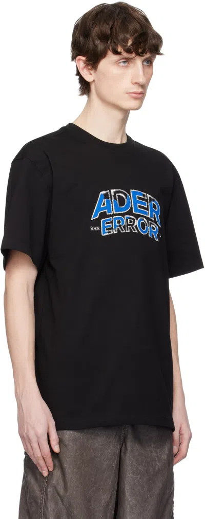 Ader Error Black Edca Product. 52 T-shirt In Black
