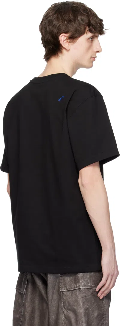 Ader Error Black Edca Product. 52 T-shirt In Black