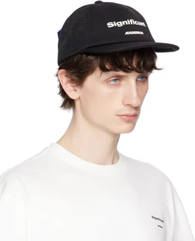 Ader Error Black Sig; 'significant' Tag 02 Cap In Noir