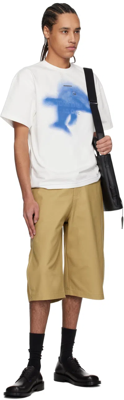 Ader Error White 0105 T-shirt In Off White