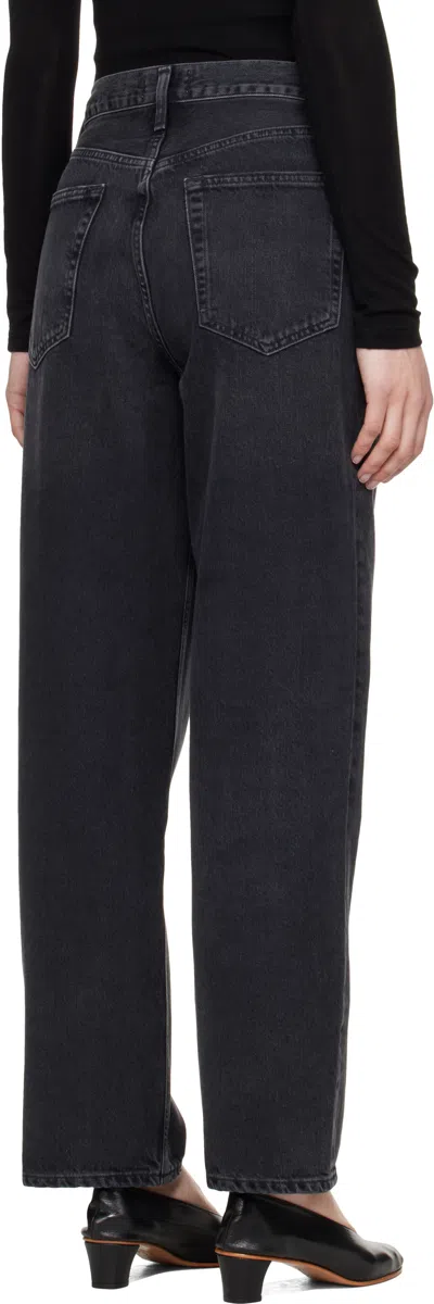 Agolde 90s Pinch Straight-leg Jeans In Black
