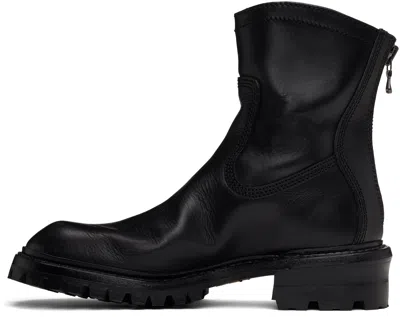 Julius Black Engineer Boots In Black