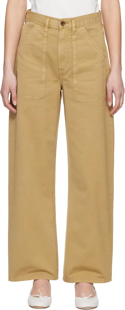 Citizen Of Humanity Citizens Of Humanity Ayla Wide Leg Utility Twill Pants In Heirloom