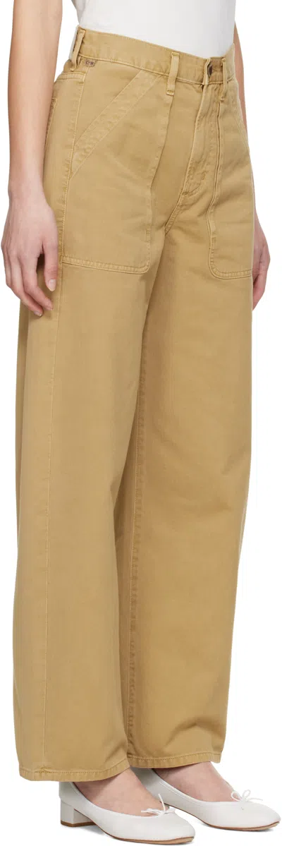 Citizen Of Humanity Citizens Of Humanity Ayla Wide Leg Utility Twill Pants In Heirloom