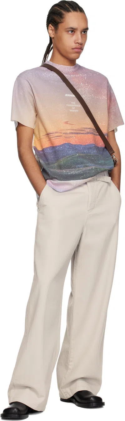 Ader Error White Half S Pull-over 0503 T-shirt In Orange