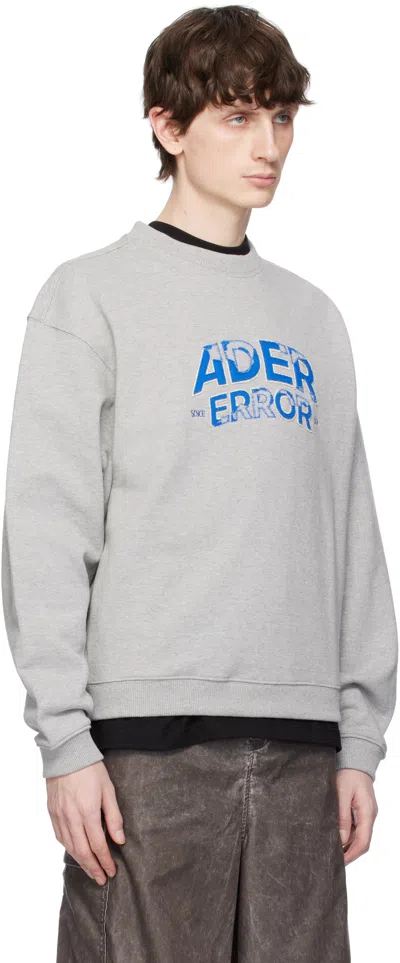 Ader Error Gray Edca Product. 45 Sweatshirt In Gray