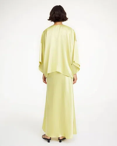 Shop By Malene Birger Boshan Maxi Skirt In Golden Mist