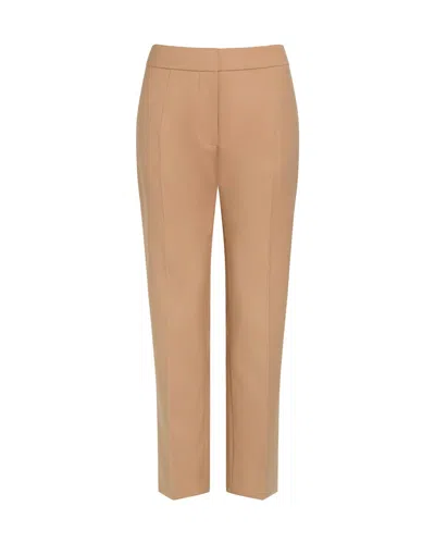 Patou Organic Cotton Cropped Trousers In Praline