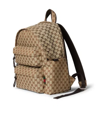 Gucci Logo Medium Backpack In Nude