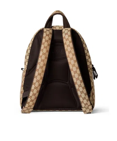 Gucci Logo Medium Backpack In Nude