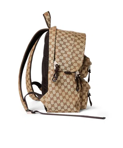 Gucci Logo Medium Backpack In Nude