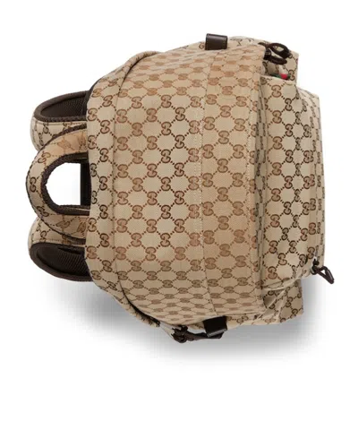 Gucci Logo Medium Backpack In Nude