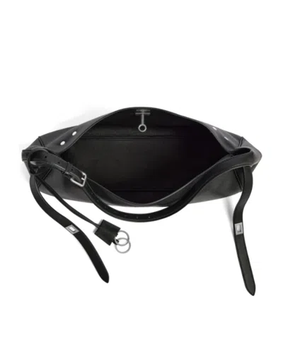 Balenciaga Women Black Leather Medium Bel Air Shoulder Bag