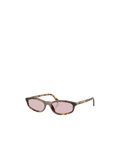 Miu Miu 0mu A06s Sunglasses In Havana Miele