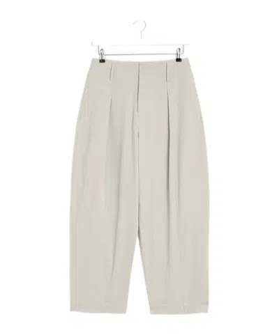 Lemaire Pleated Palazzo Pants In Gr Light Sage