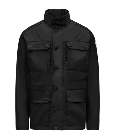Moncler Lez Water-repellent Field Jacket In Black