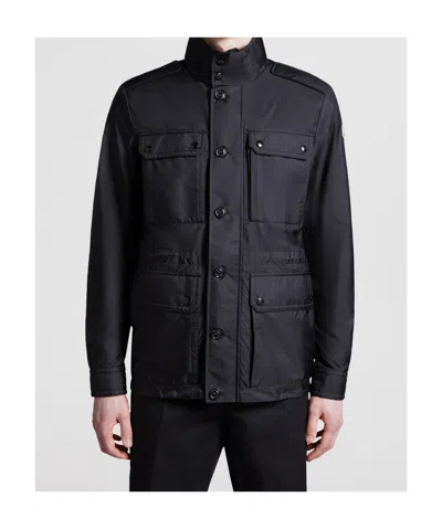 Moncler Lez Water-repellent Field Jacket In Black