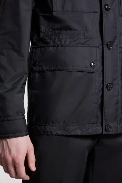 Moncler Lez Water-repellent Field Jacket In Black