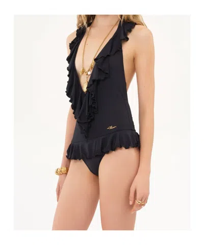 Chloé Chloe Black Stretch Nylon Swimsuit
