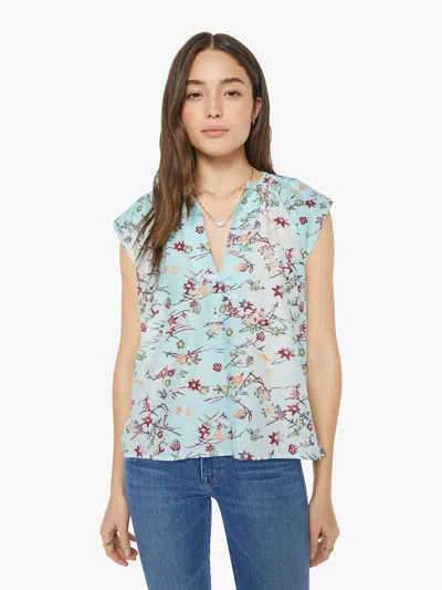 Maria Cher Keyla Top Forest In Sky Blue