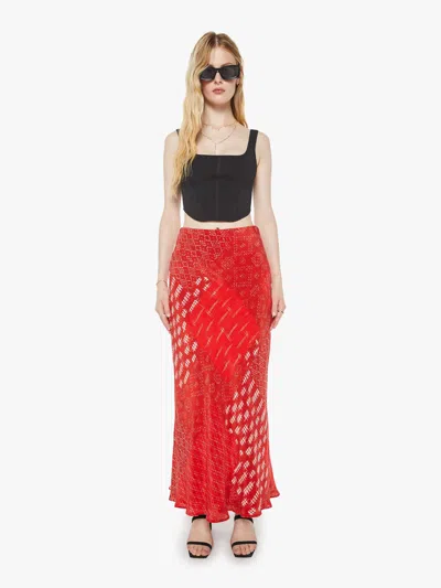 Maria Cher Alice Long Skirt Zarate In Red