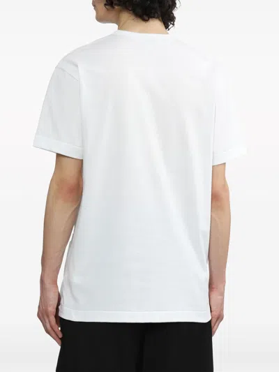 Comme Des Garçons Play Comme Des Garcons Play "round Neck T Shirt With Heart Pattern In White