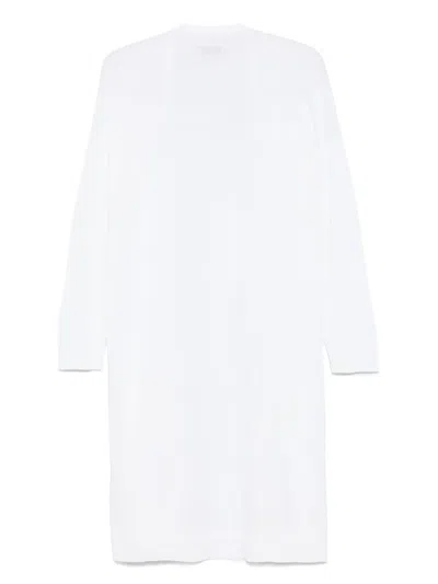 Bruno Manetti Fine-knit Coat In White