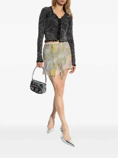 Diesel Atreius Miniskirt Light Green Skirt