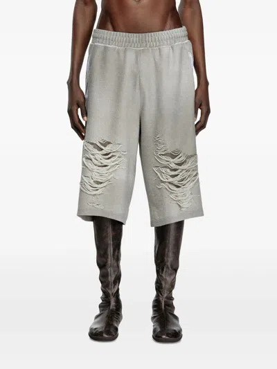 Diesel Shorts With Distressed Knees