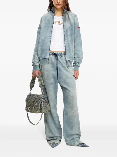 Diesel 't-lins' White Top With Oval D Logo On The Front