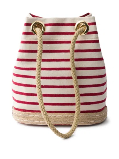 条纹小号水桶包