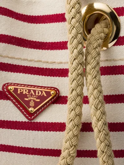 条纹小号水桶包