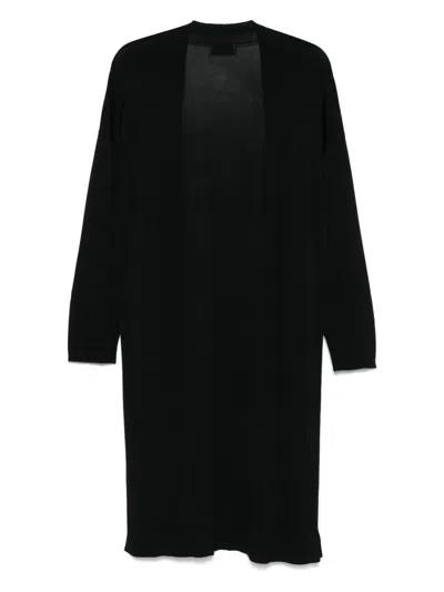 Bruno Manetti Fine-knit Coat In Black