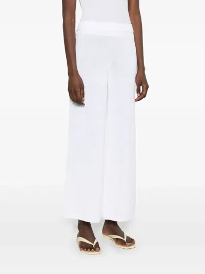 Iris Von Arnim Knitted Trousers In White