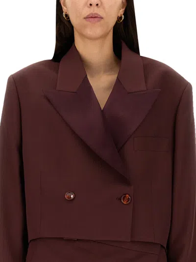 Acne Studios Wool Blend Jacket In Multicolor
