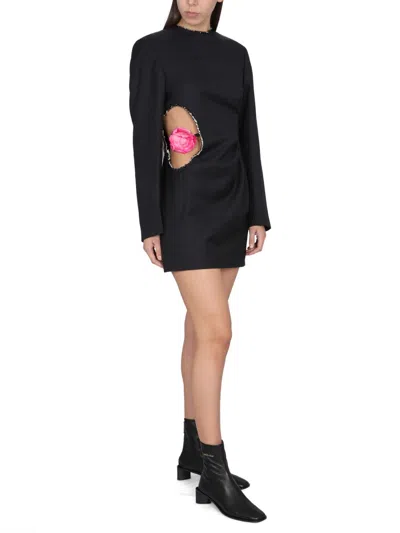 Acne Studios Tailored Wool Dress In Black