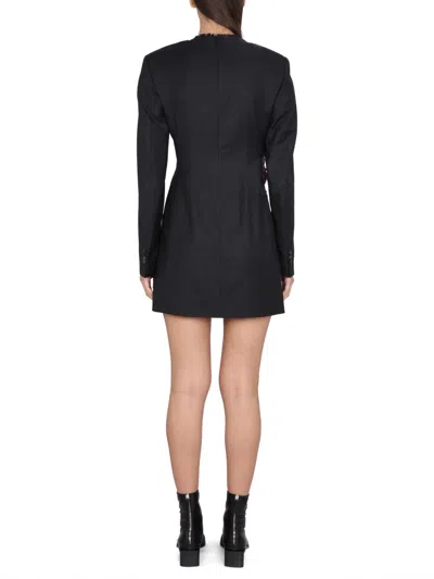 Acne Studios Tailored Wool Dress In Black