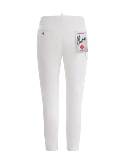 Dsquared2 Trousers In White