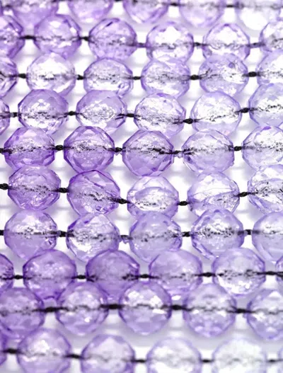 Emporio Armani Girocollo Boules Con Frange Sfumate Necklace In Wisteria