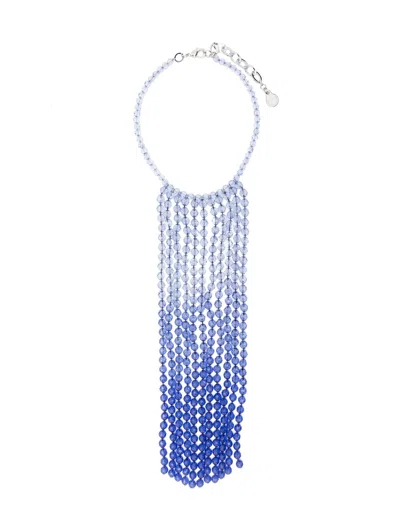 Emporio Armani Fringe-embellished Necklace In Summer Night