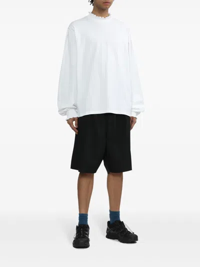 Random Identities Ruffled Cotton Sweatshirt