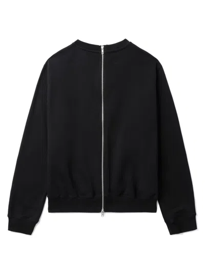 Random Identities Zip-up Cotton Sweatshirt