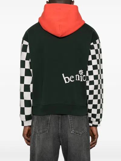 Erl Venice Checker Sleeve Hoodie