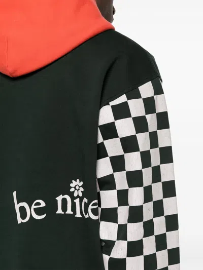 Erl Venice Checker Sleeve Hoodie
