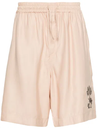 Emporio Armani Embroidered-motif Bermuda Shorts