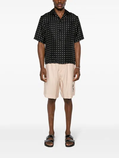 Emporio Armani Embroidered-motif Bermuda Shorts