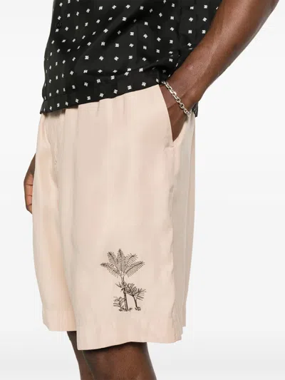 Emporio Armani Embroidered-motif Bermuda Shorts