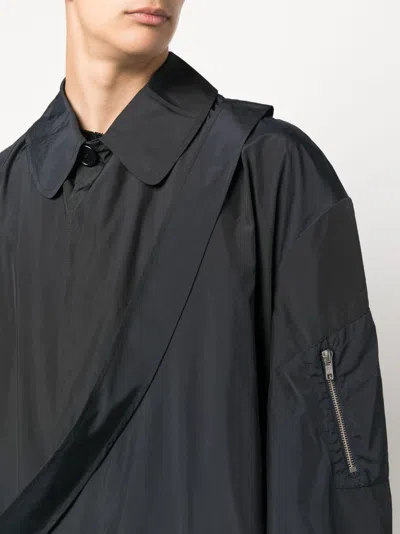 Random Identities Collared Long Length Coat With Front Pockets