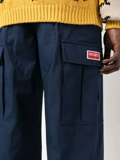 Kenzo Blue Cargo Trousers